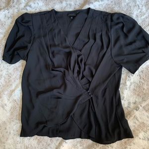 Black blouse- light weight, thin shoulder pads.